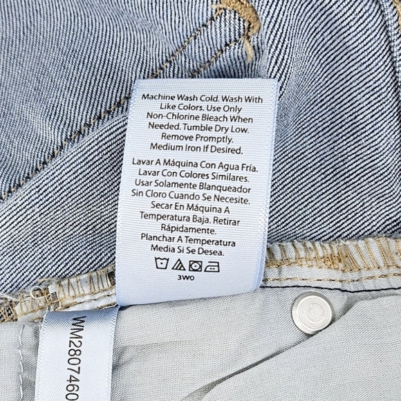 Wonder Nation Girl's Blue Denim Cuffed Jean Shorts size 18 - Picture 10 of 10